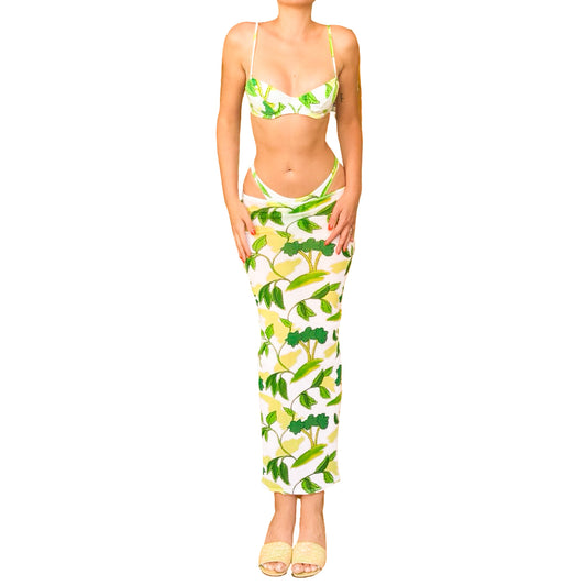 Eres 1988 RARE Printed Swimsuit Set
