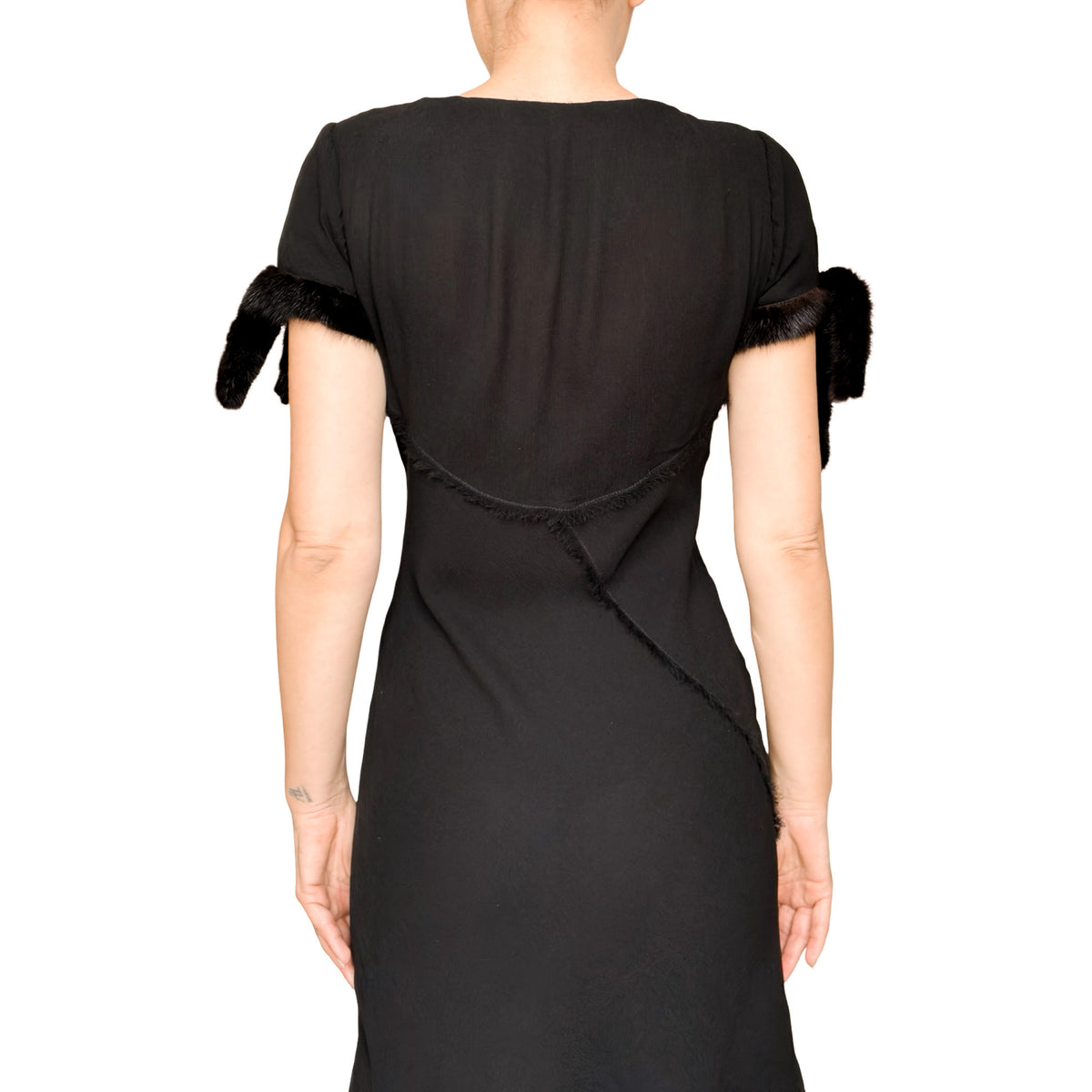 Ermanno Scervino 2003 Mink & Silk Chic Dress