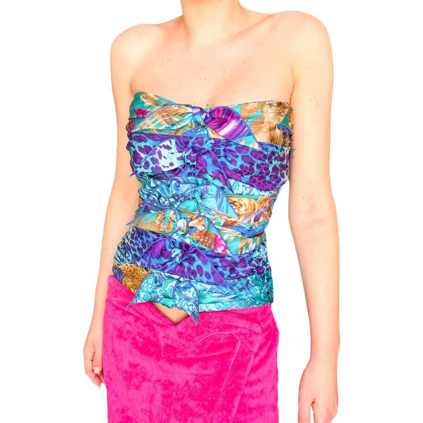 Salvatore Ferragamo 2012 Silk Bustier – Runway