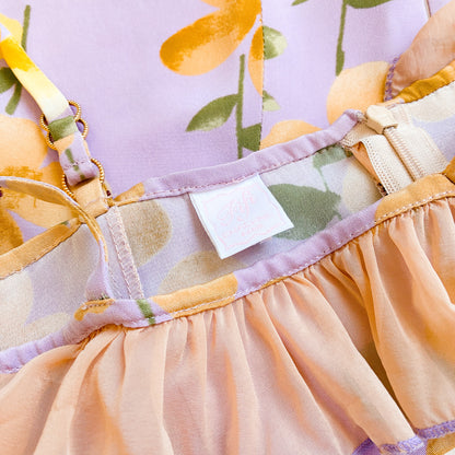 Fifi Chachnil VTG Romantic Silk Dress