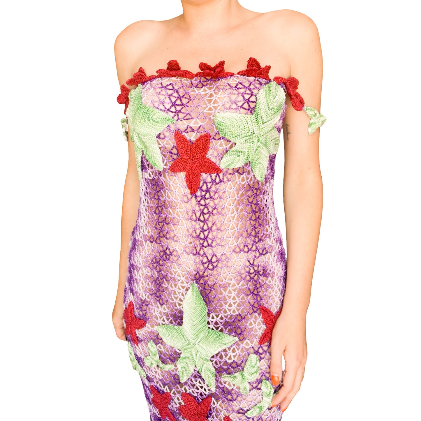 Francis Montesinos RARE Crochet Adam & Eve Dress