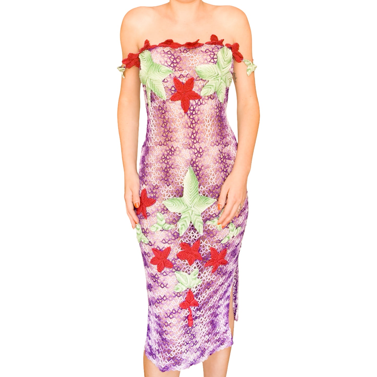Francis Montesinos RARE Crochet Adam & Eve Dress