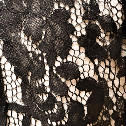 90's Italian Sheer Floral Lace Maxi Trench