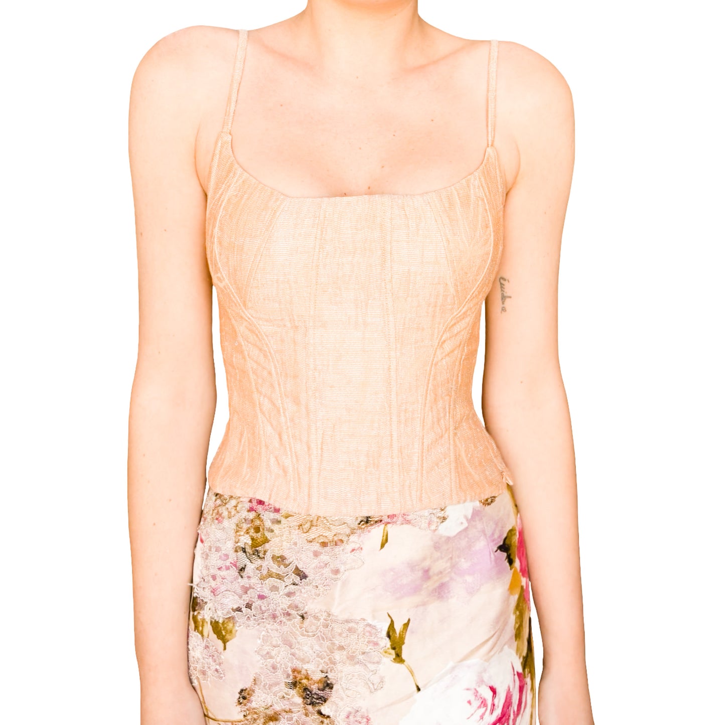French Designer VTG Sand Corset