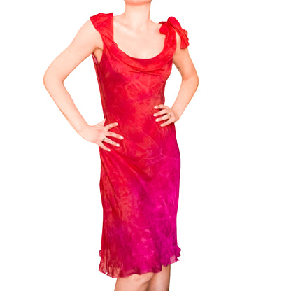 La Perla 2000's Silk Vibrant Sunrise Dress