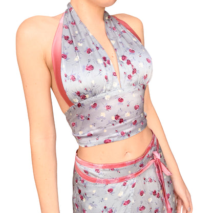 French Designer 1990's silk reversible set