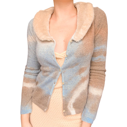 Italian VTG Winter Haze Angora Cardigan