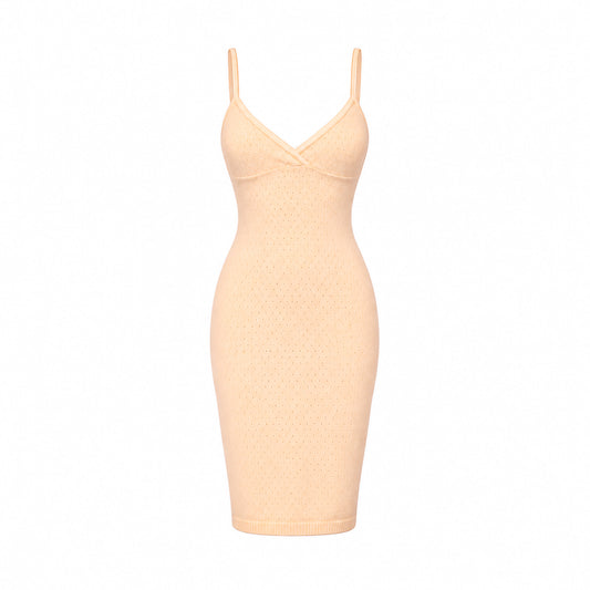 Alessandro Dell’Acqua VTG Merino Wool Pointelle Dress
