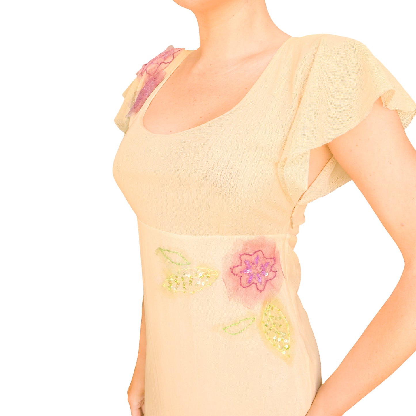 GEEN 2004 Sand Mesh Garden Dress