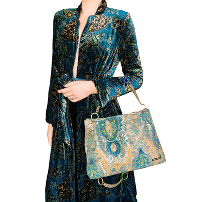 Miss Sixty 2000s Tapestry Chain Bag