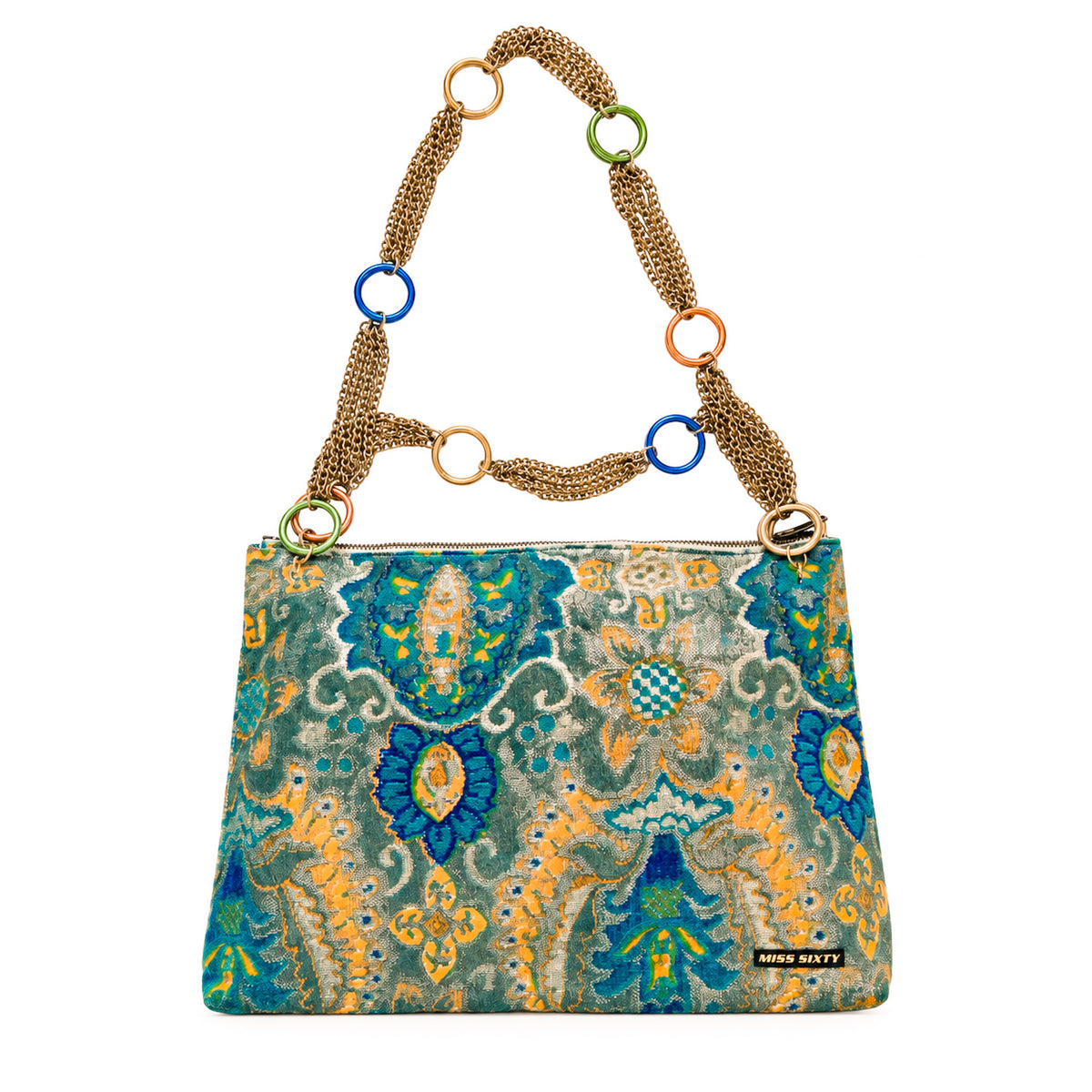 Miss Sixty 2000s Tapestry Chain Bag