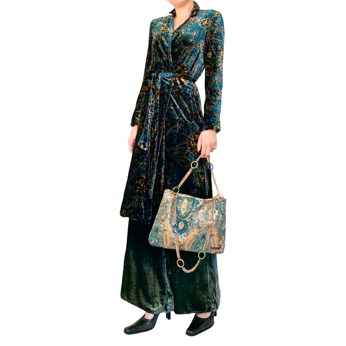Miss Sixty 2000s Tapestry Chain Bag