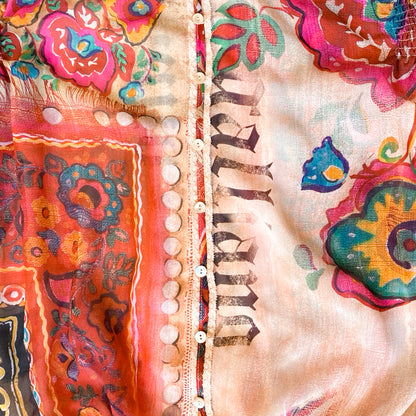 John Galliano 2008 Gypsy Silk Blouse - Campaign