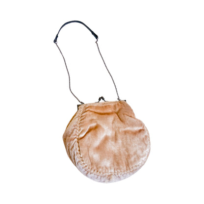 Italian Velvet 3D Rose Clutch Bag