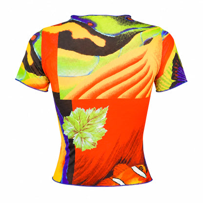Kenzo 90s Tropical Clownfish Mesh Top