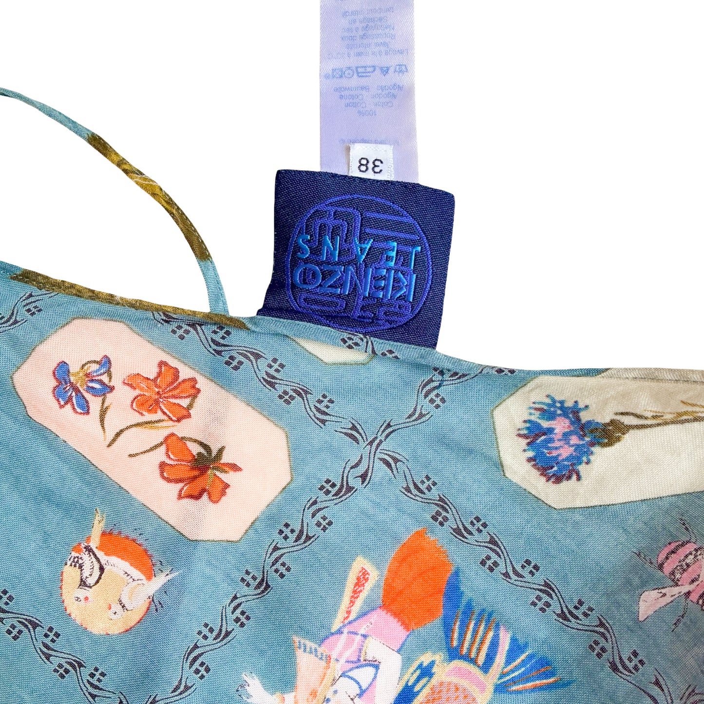 Kenzo VTG Open-Back Cotton Halter