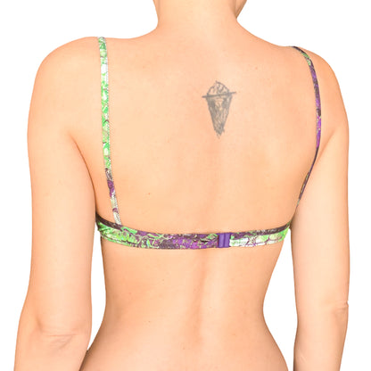 La Perla 2001 Scale Print Sequin Bikini (2 TOPS) Set