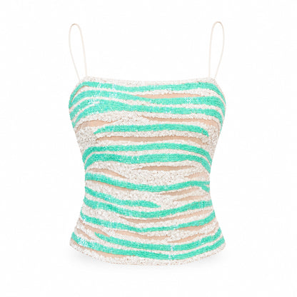 La Perla 2002 RARE Sequin Wave Corset