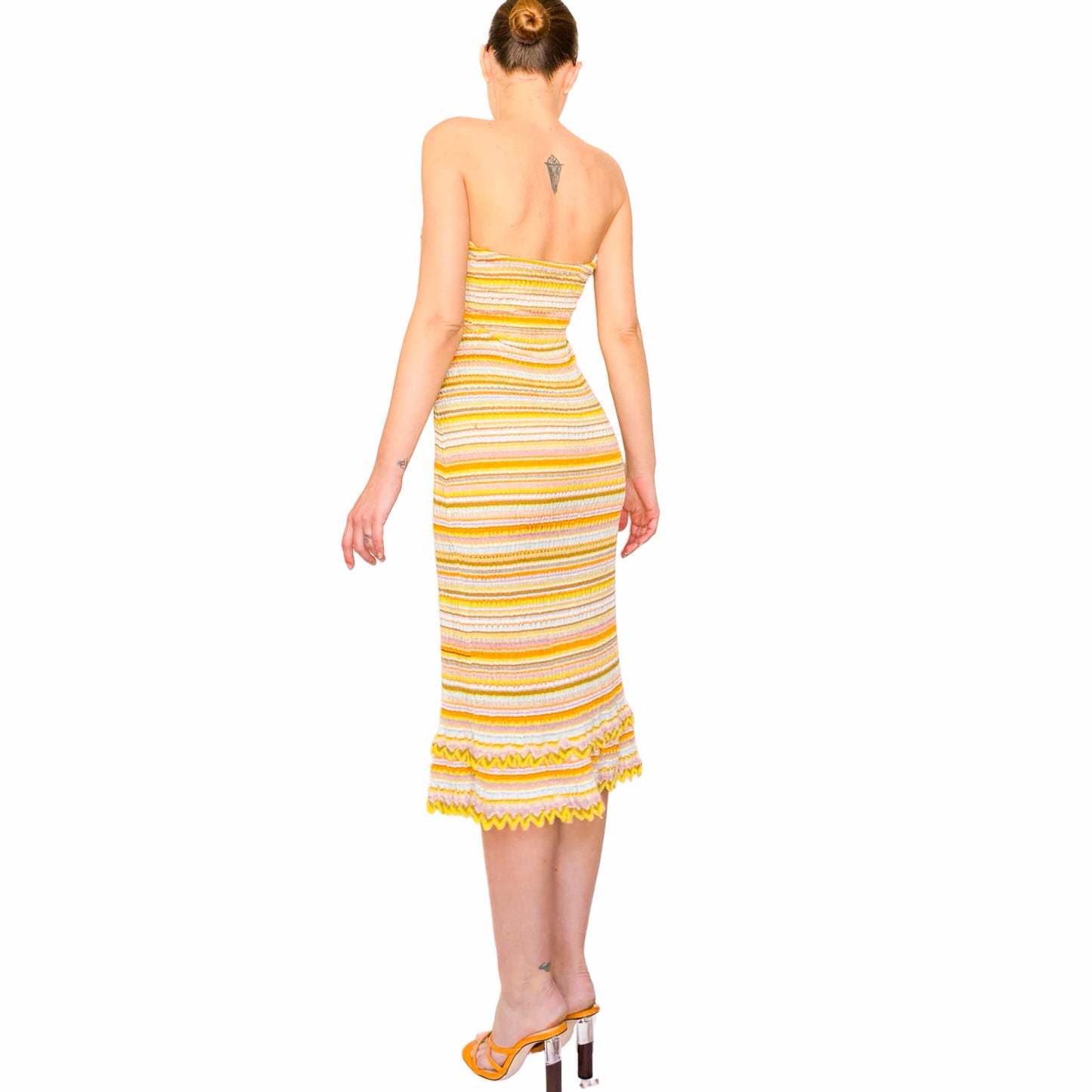 Kenzo 90's Striped Knit Dress-Skirt