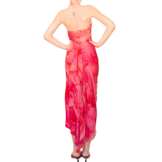 Les Copains 2001 Aquarelle Silk Dress