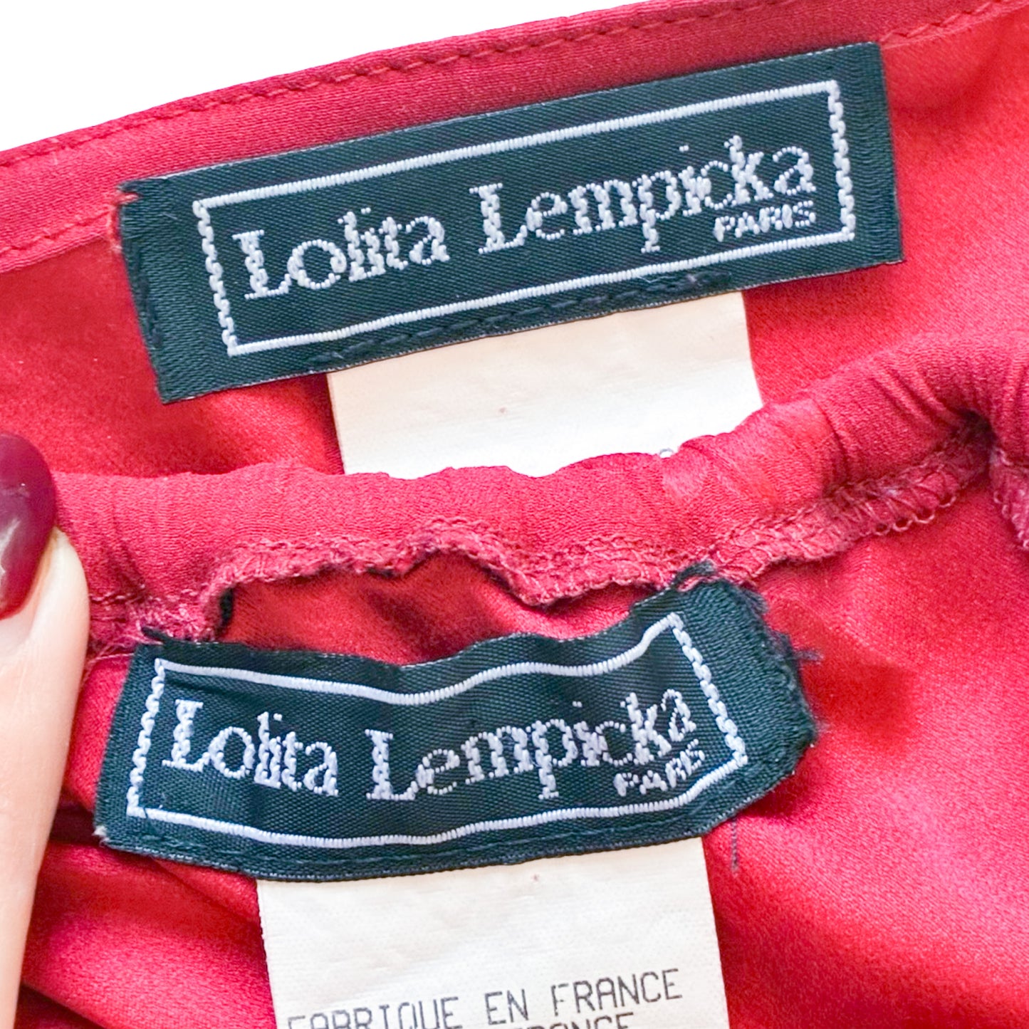 Lolita Lempicka S/S 2000 silk set - runway