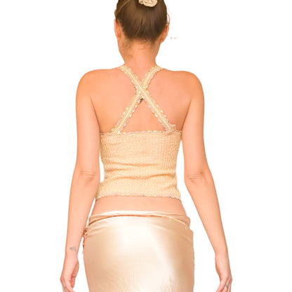 Escada 2003 Sorbet Tweed Bustier