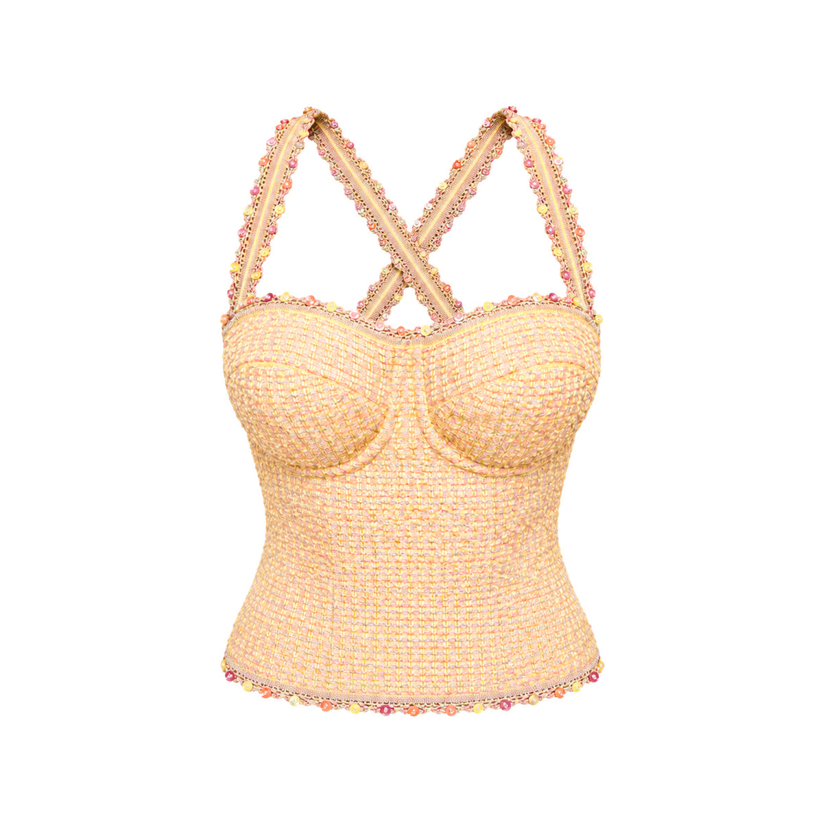 Escada 2003 Sorbet Tweed Bustier