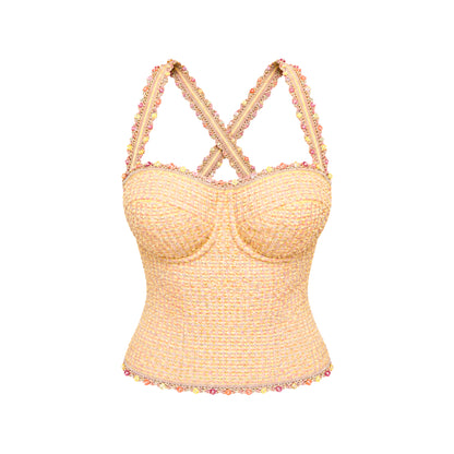 Escada 2003 Sorbet Tweed Bustier