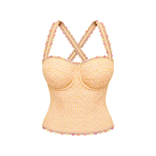 Escada 2003 Sorbet Tweed Bustier