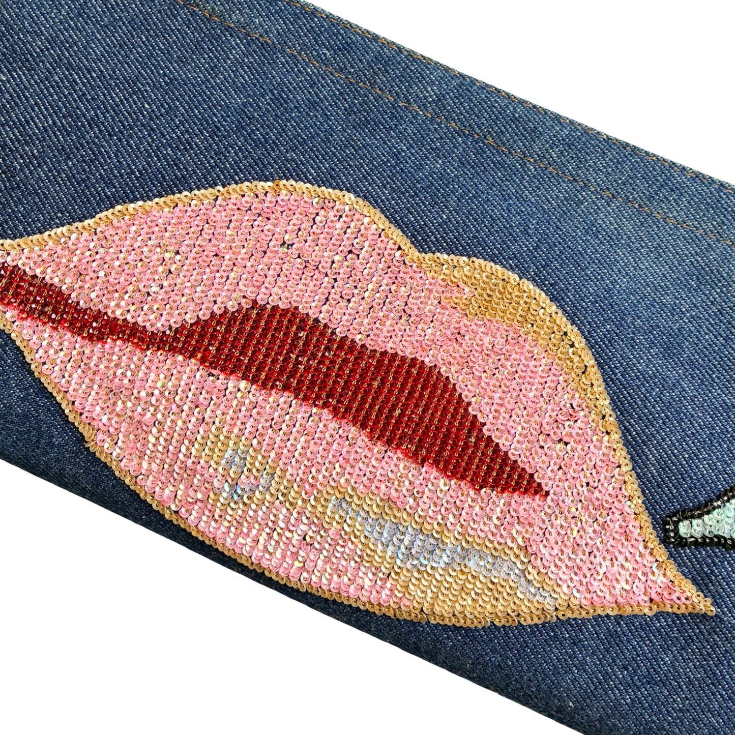 Maison Lesage RARE Beaded Denim Bag