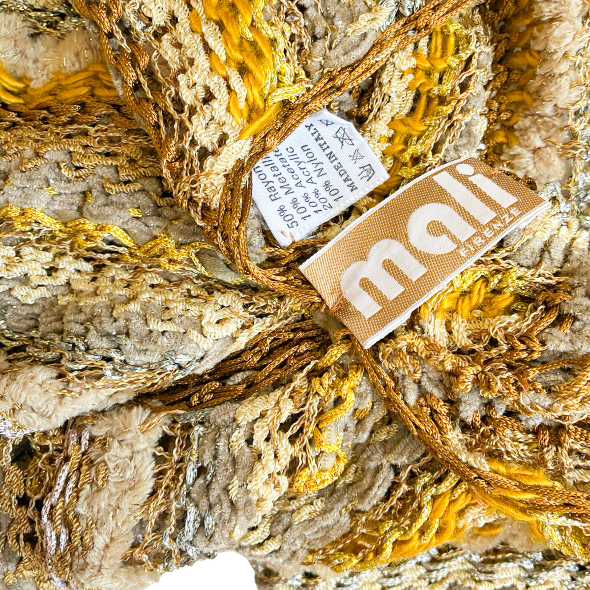 Mali by Lietta Cavalli 1970s RARE Hand-Knit Mini Dress