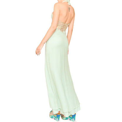 La Perla 90's Angelic Silk Mint Gown