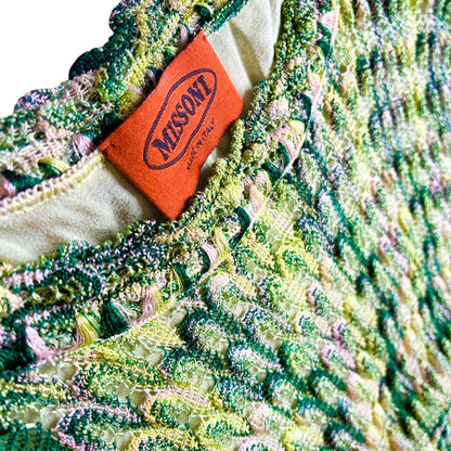 Missoni VTG Green Scale Knit Dress