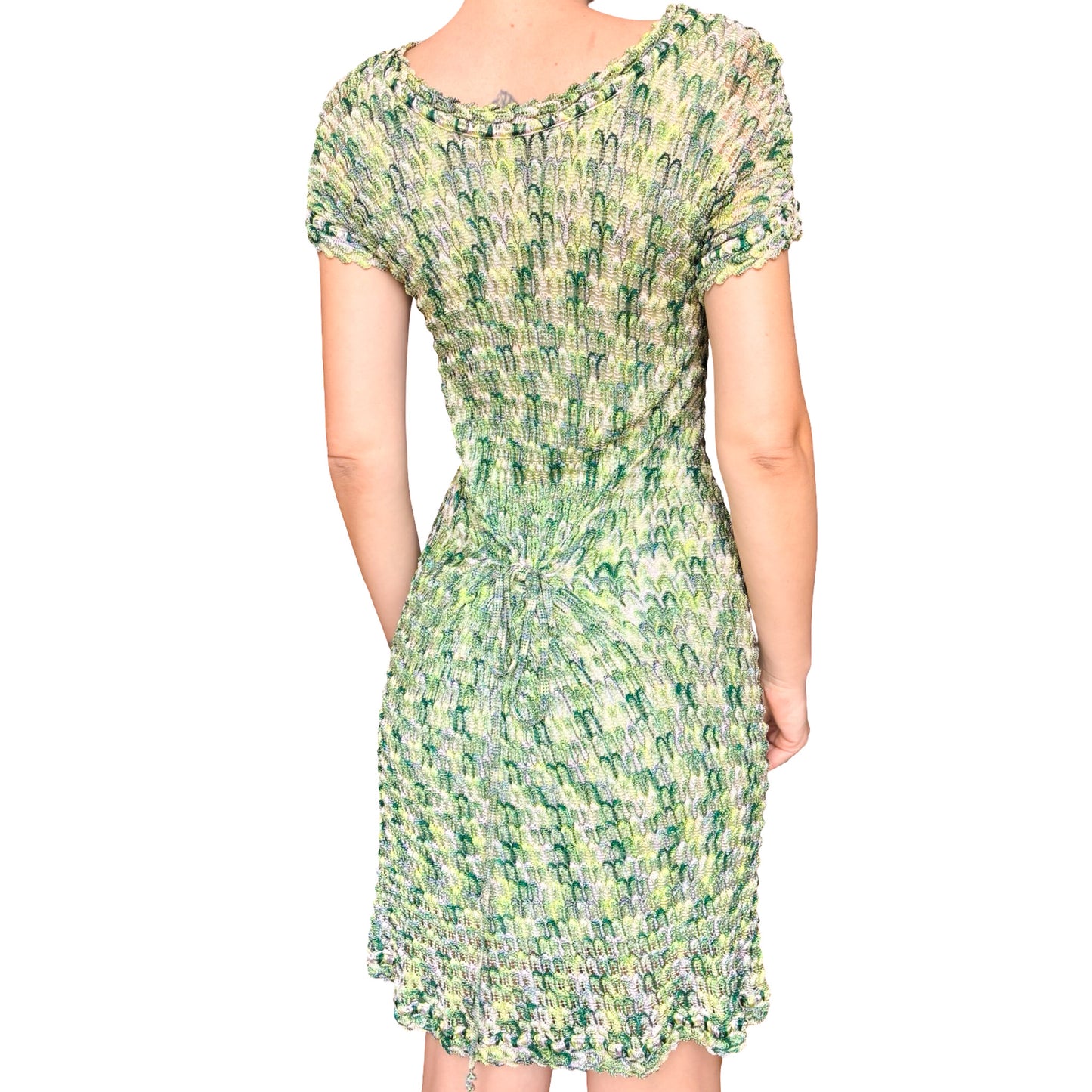 Missoni VTG Green Scale Knit Dress