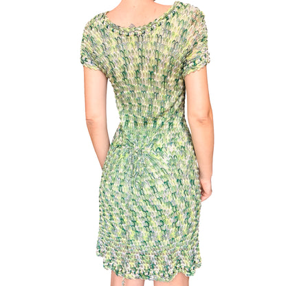 Missoni VTG Green Scale Knit Dress