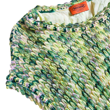 Missoni VTG Green Scale Knit Dress