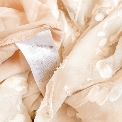 English 1990s Beaded Silk Romantic Dress