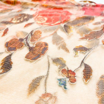 Souad 90's Rare Handpainted Silk Cover-Up