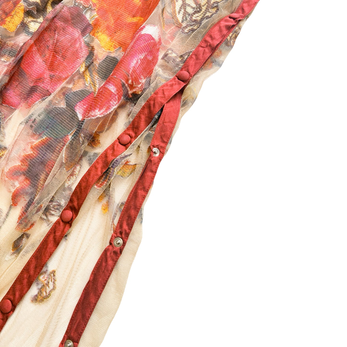 Souad 90's Rare Handpainted Silk Cover-Up