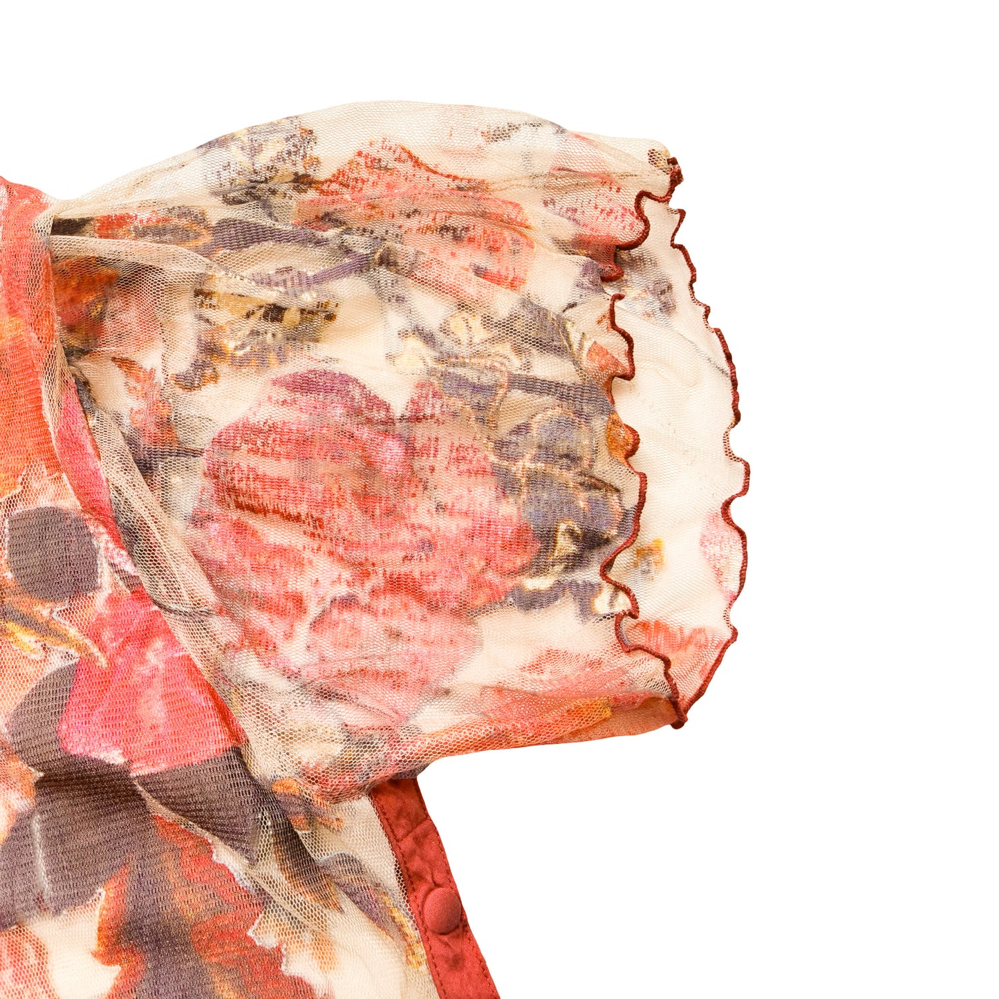Souad 90's Rare Handpainted Silk Cover-Up