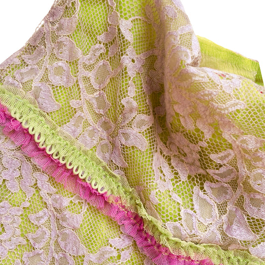 Patrizia Shelabarger VTG Bi-color lace dress