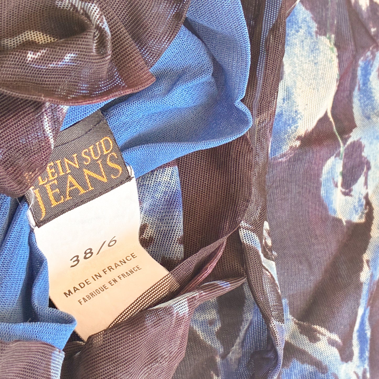 Plein Sud Y2K Ultra Rare Mesh Painted Dress