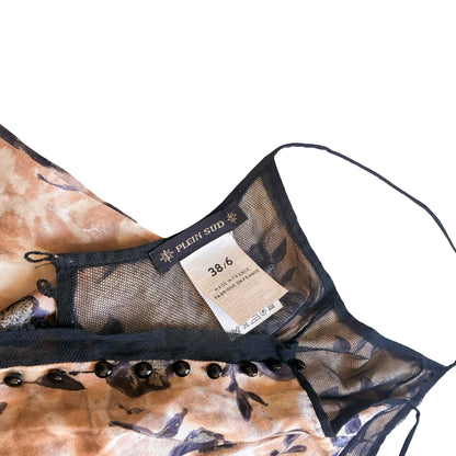 Plein Sud 1994 Fleurs de Nuit Silk Dress
