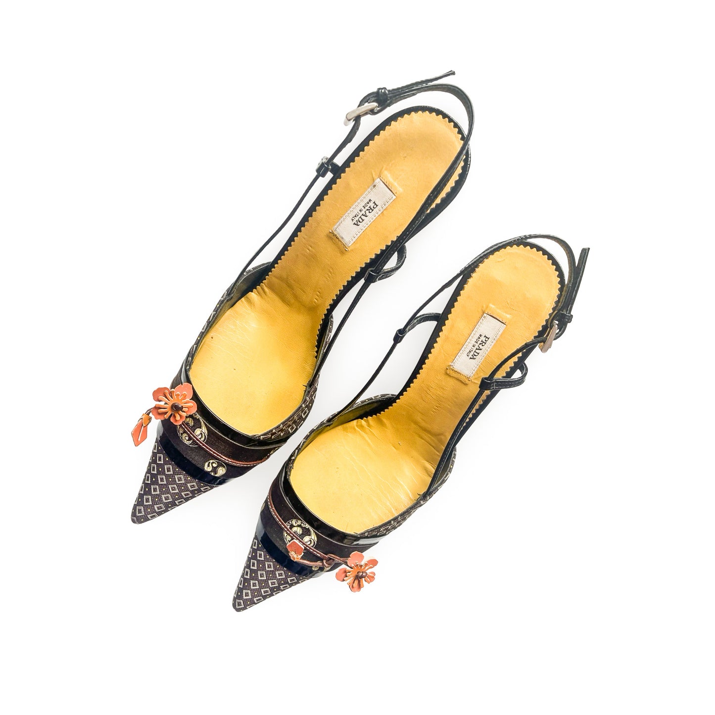 Prada 2003 Kimono Sling back