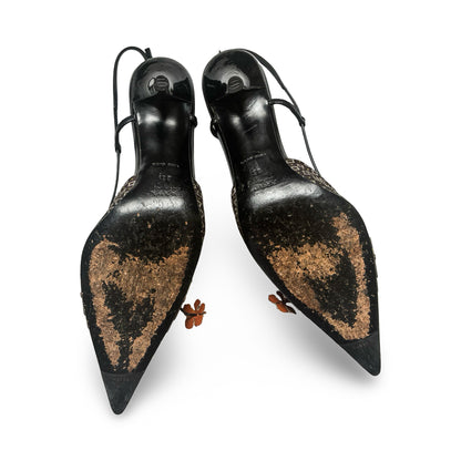 Prada 2003 Kimono Sling back