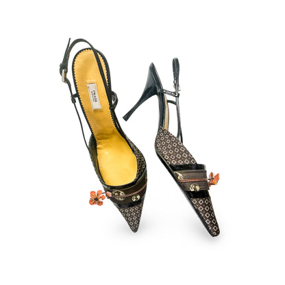 Prada 2003 Kimono Sling back