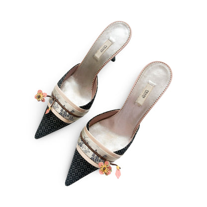 Prada 2003 Heels Pointed Mules