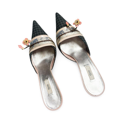 Prada 2003 Heels Pointed Mules
