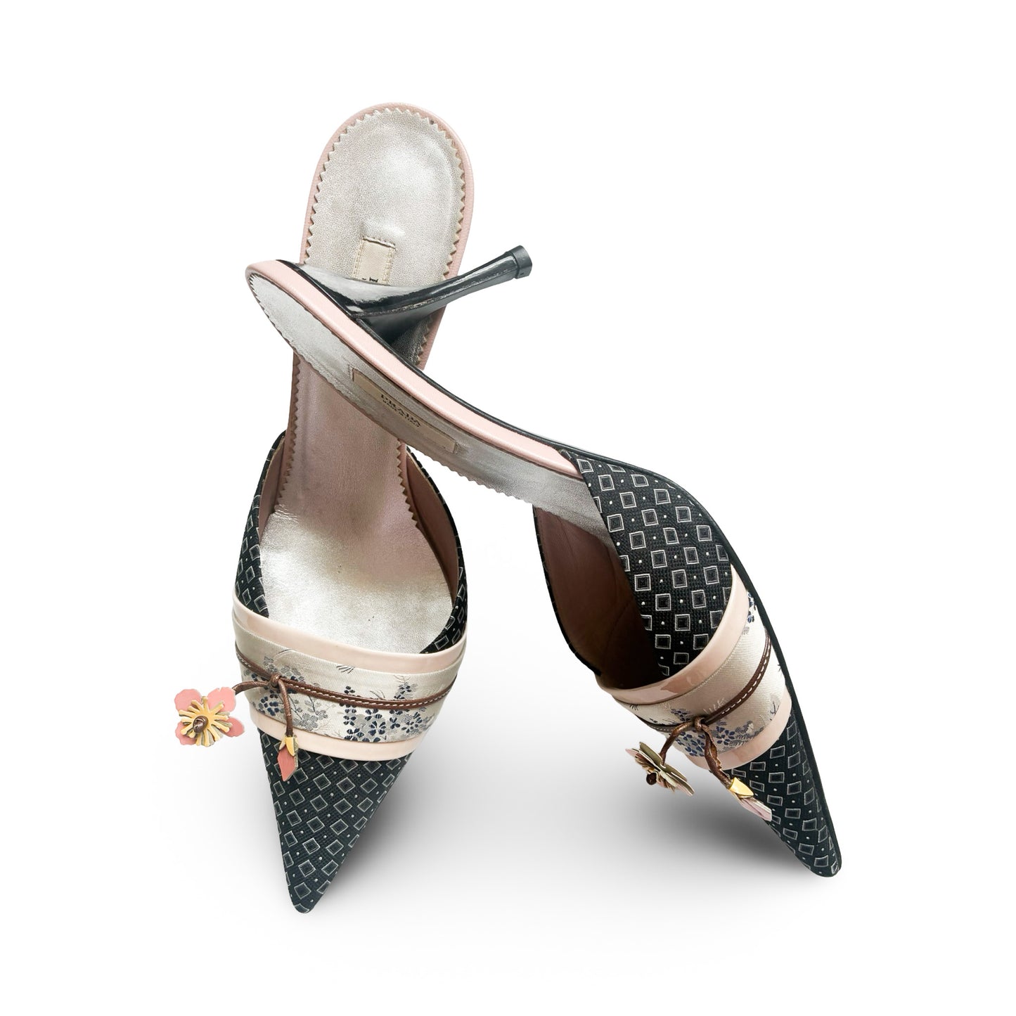 Prada 2003 Heels Pointed Mules