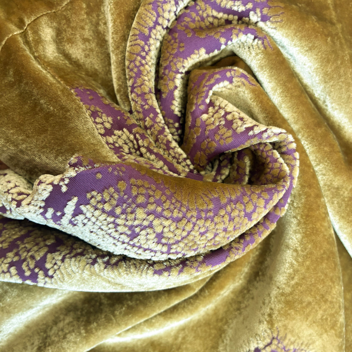 Press&Bastyan 90's Chartreuse Silk Velvet Dress
